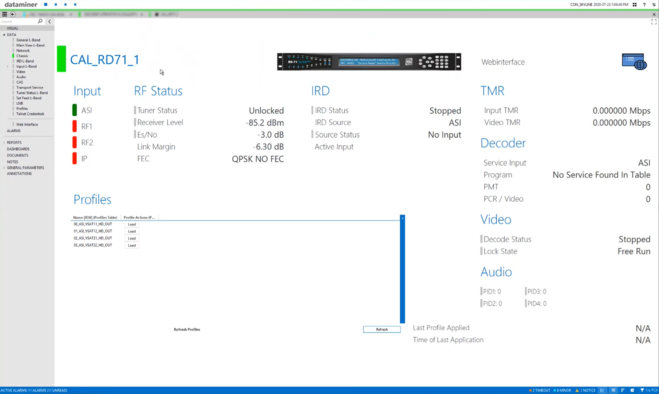 Apply Predefined Profiles To Decoders To Receive The Streams For That Specific Encoder