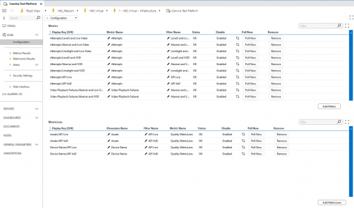 Configuration page