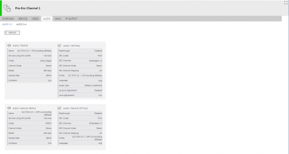 SRM Contributing Service Audio Profile