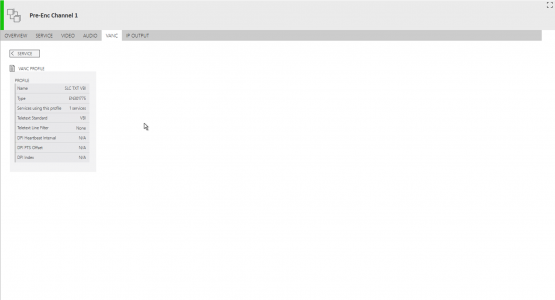 SRM Contributing Service VANC Profile