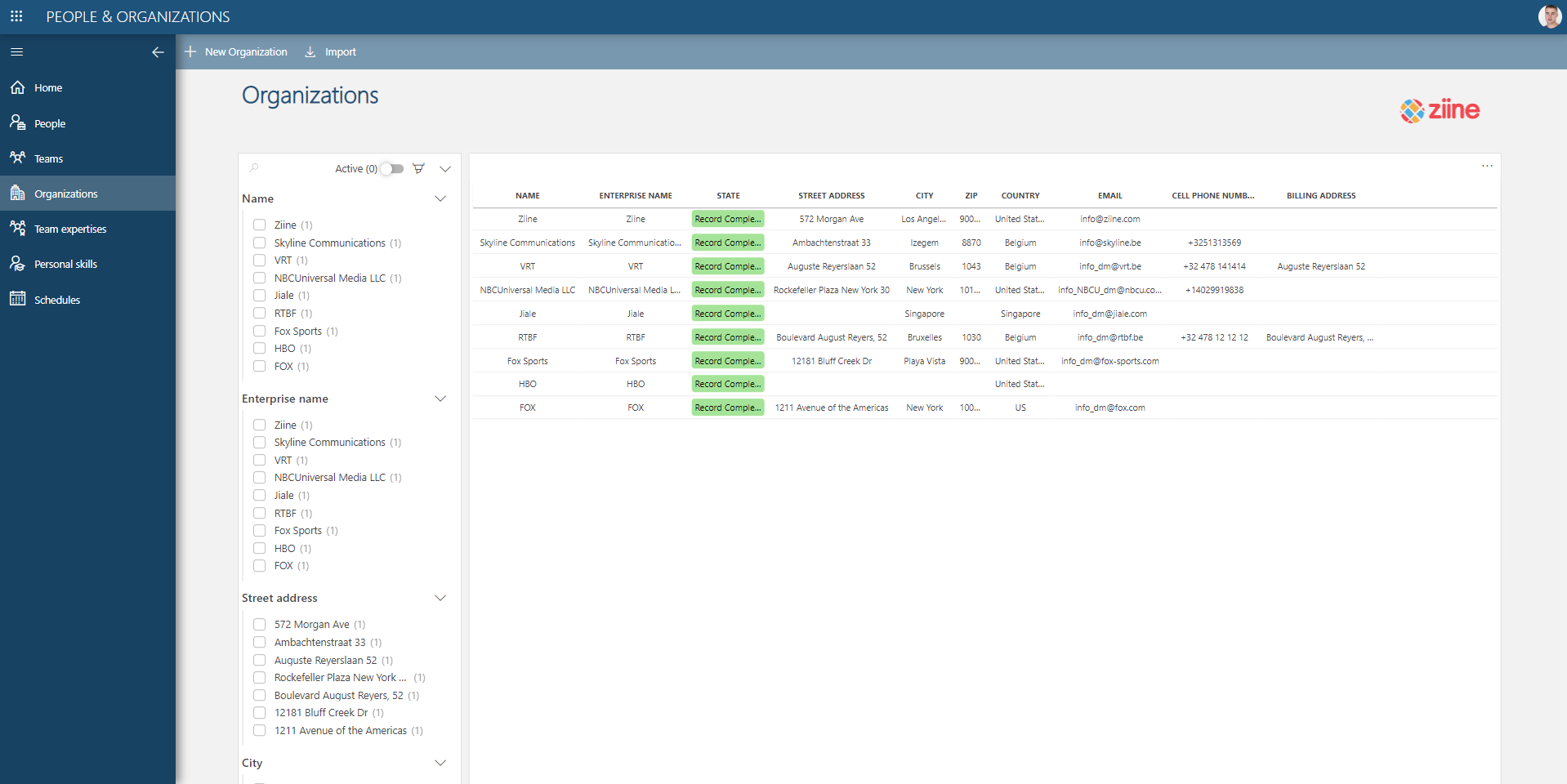 Organizations DataMiner object (DOM) - DataMiner Dojo