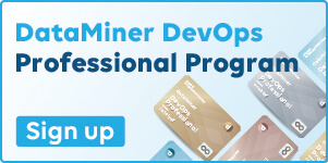 Promo banner DataMiner DevOps Professiona Program