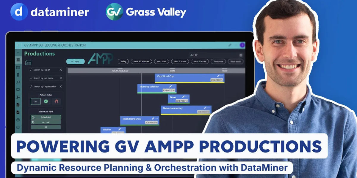 DataMiner powering GV AMPP productions demo